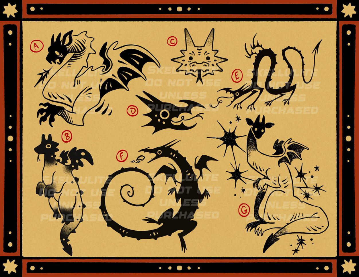 Tattoo Flash Sheet