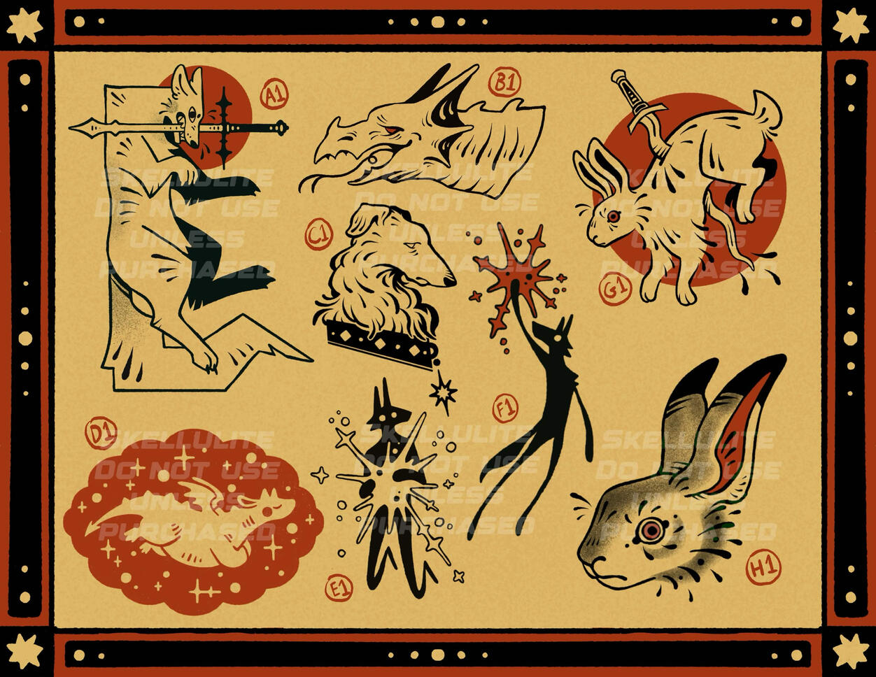 Tattoo Flash Sheet Tattoo Flash Sheet